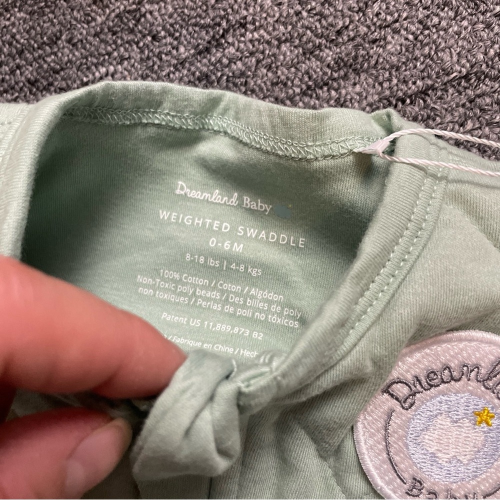 Dreamland baby Quilted weighed Green Baby Sleep Sack Swaddle - Picture 14 of 16